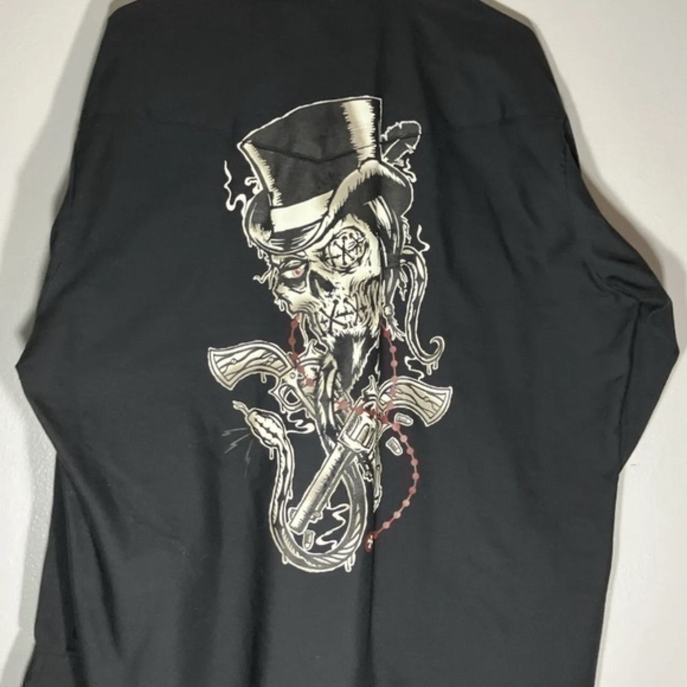 Felon Long Sleeve Button Up Black Shirt Men’s XL